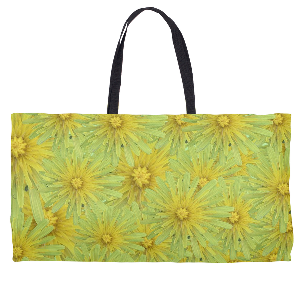 Weekender tote (cotton webbing handle) yellow goats beard 1