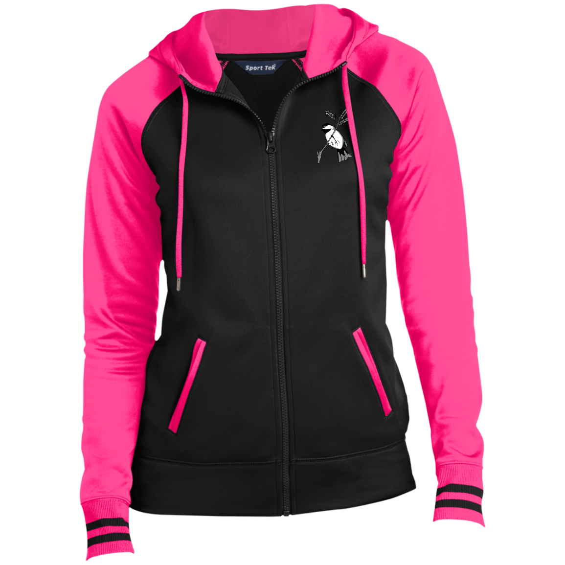 blackcap1png LST236 Veste à capuche zippée Sport-Wick® pour femme