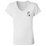 Ladies' V-Neck Tee (Multiple Sizes/Colours) Chickadee 1