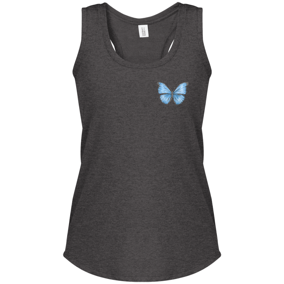 Ladies Racerback Tank (Multiple Sizes/Colours) Cramer's Blue Morpho Butterfly 1