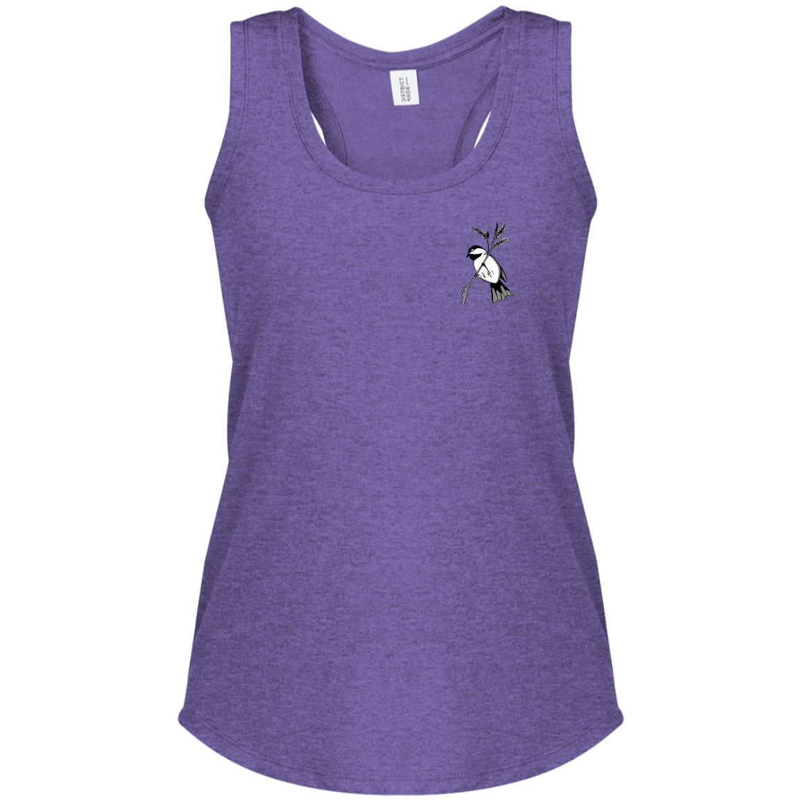 Ladies Racerback Tank (Multiple Sizes/Colurs) Chickadee 1