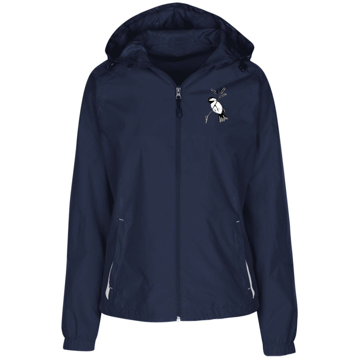 Ladies' Jersey-Lined Hooded Windbreaker (Multiple Sizes/Colours) Chickadee 1