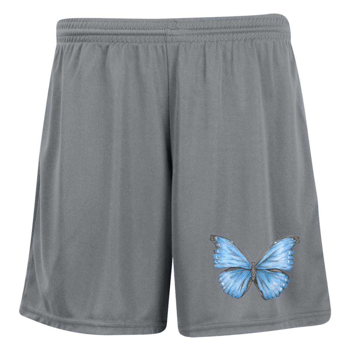 Ladies 7 inch Inseam Shorts (Multiple sizes/Colours) Cramer's Blue Morpho Butterfly 1