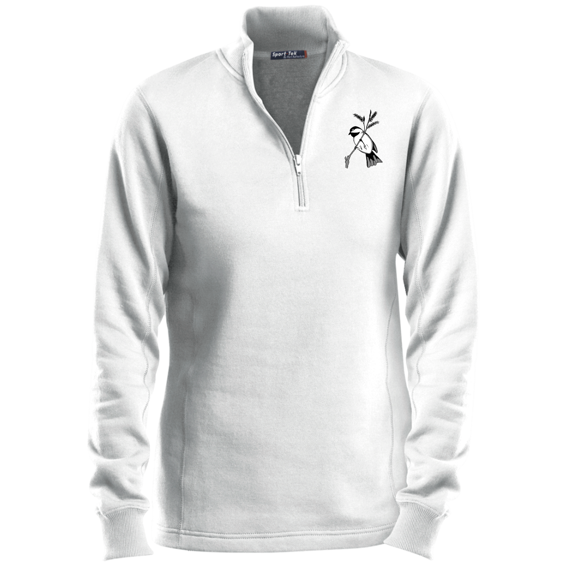 Chickadee Ladies 1/4 Zip Sweatshirt