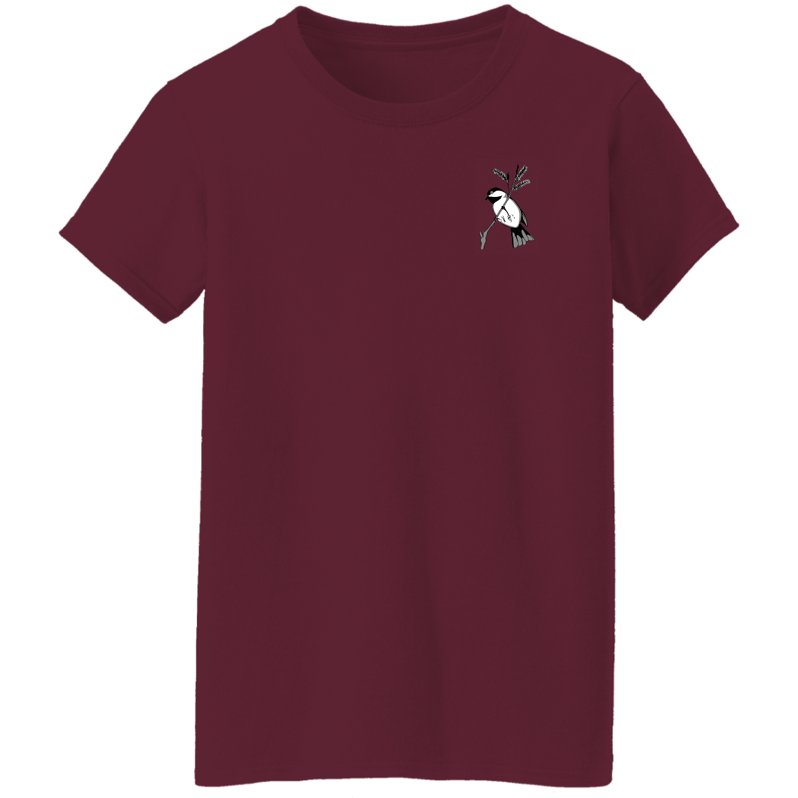 Ladies 5.3 oz. Tee (Multiple sizes/colours) Chickadee 1