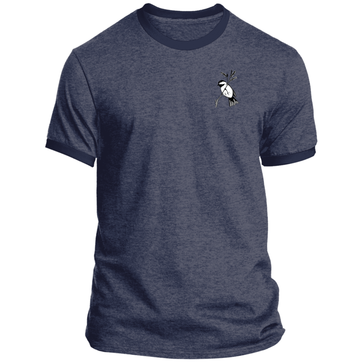 Men’s Ringer Tee (MultipleSizes/Colours) Chickadee 1