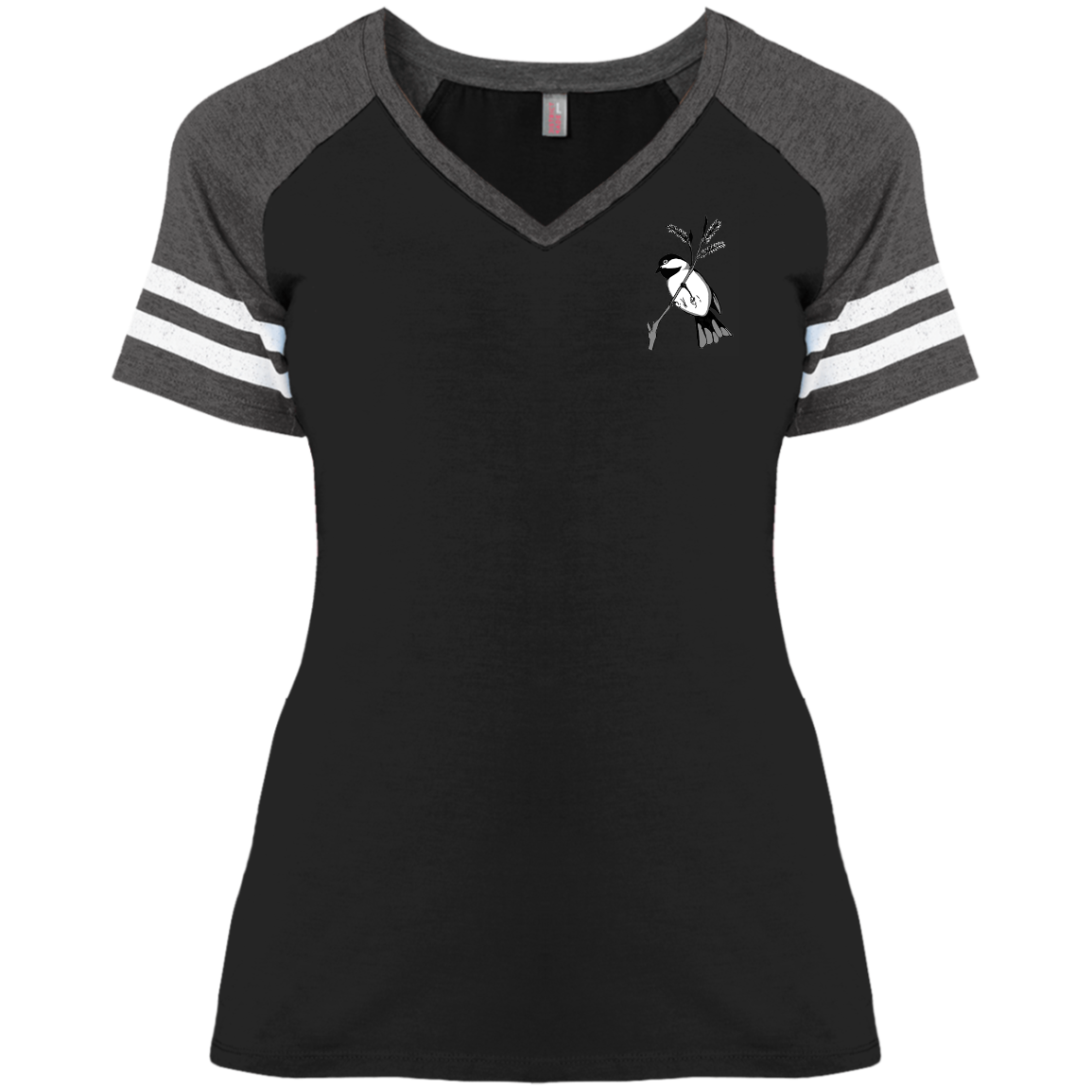 Ladies' Game V-Neck T-Shirt (Multiple Sizes/Colours) Chickadee 1