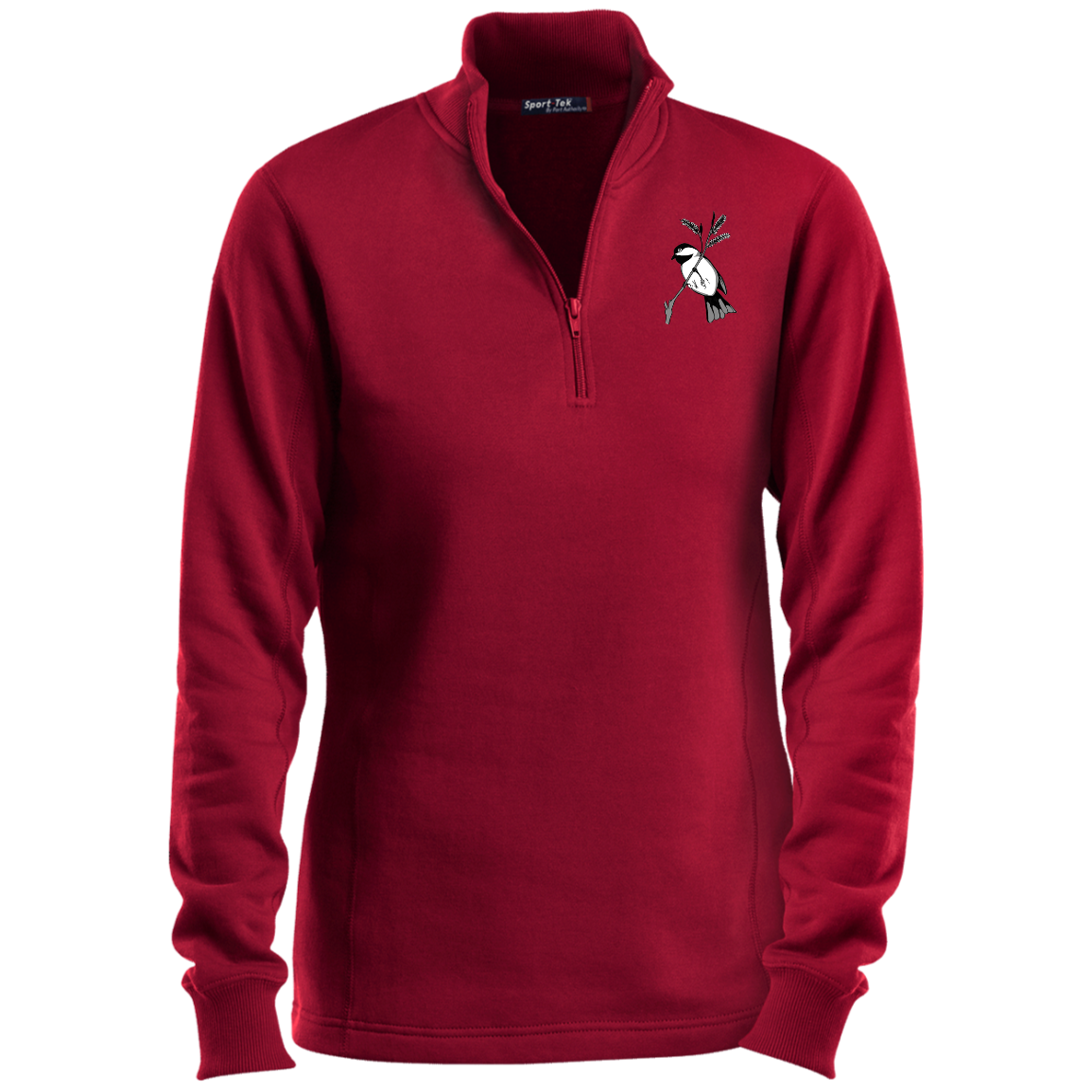 Chickadee Ladies 1/4 Zip Sweatshirt