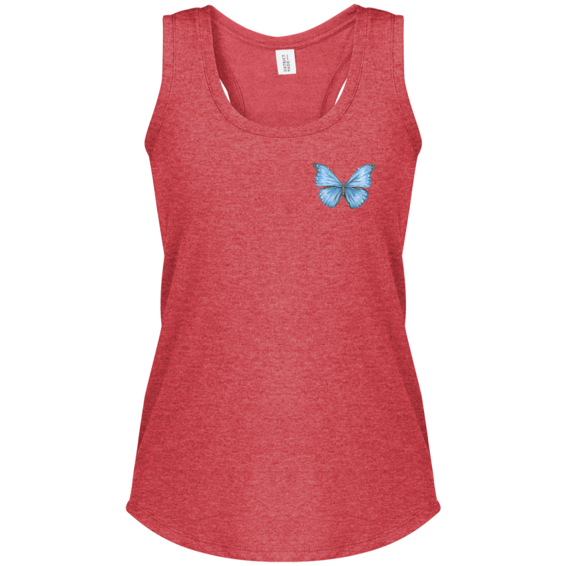 Ladies Racerback Tank (Multiple Sizes/Colours) Cramer's Blue Morpho Butterfly 1