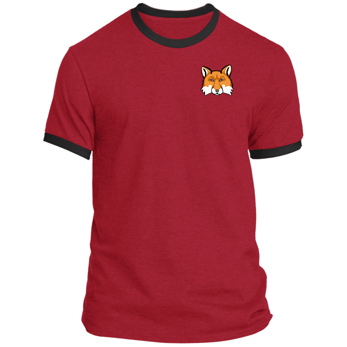 Men’s Ringer Tee (Multiple Sizes/Colours)  Red Fox 1