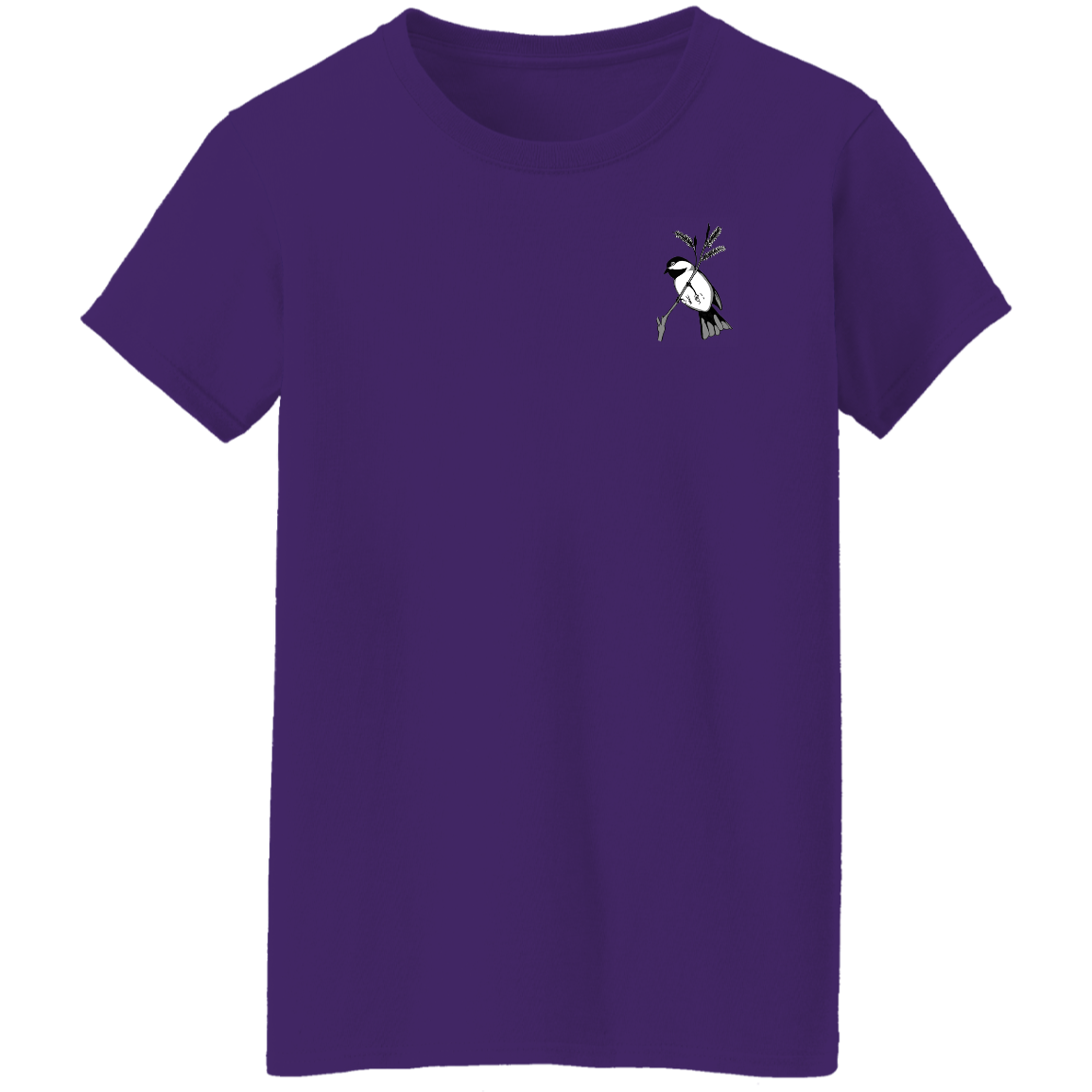 Ladies 5.3 oz. Tee (Multiple sizes/colours) Chickadee 1