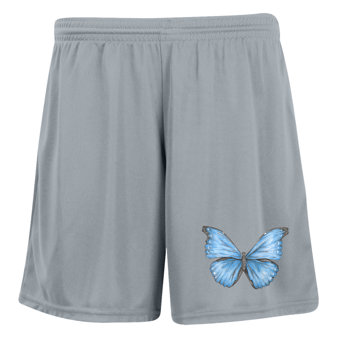 Ladies 7 inch Inseam Shorts (Multiple sizes/Colours) Cramer's Blue Morpho Butterfly 1