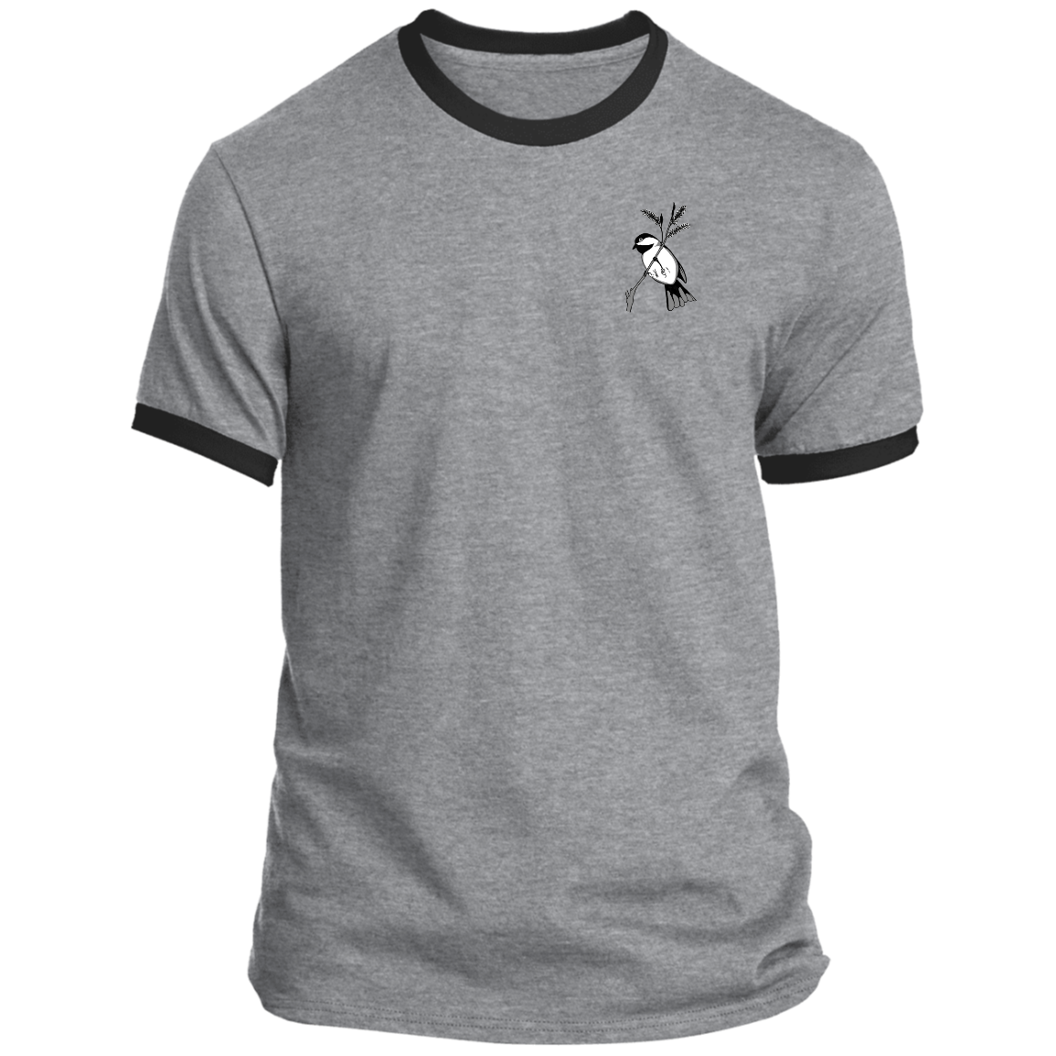 Men’s Ringer Tee (MultipleSizes/Colours) Chickadee 1