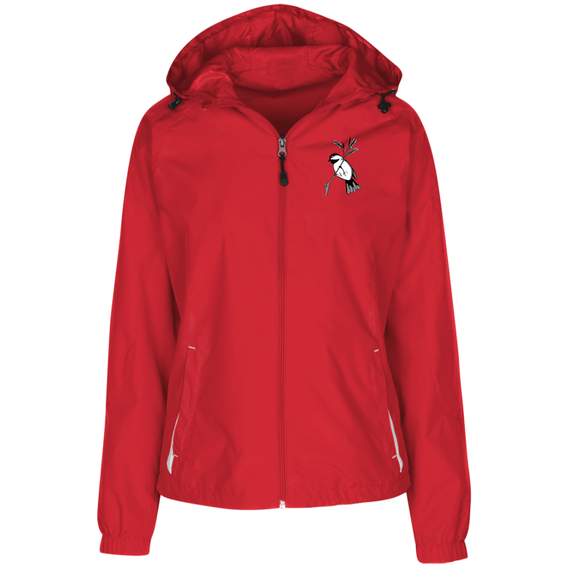 Ladies' Jersey-Lined Hooded Windbreaker (Multiple Sizes/Colours) Chickadee 1