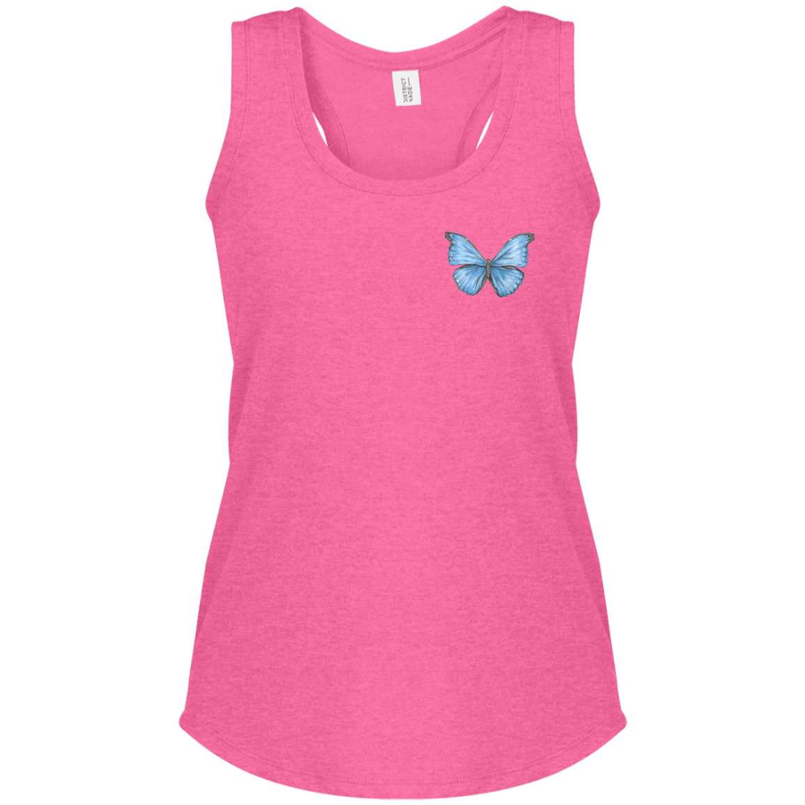 Ladies Racerback Tank (Multiple Sizes/Colours) Cramer's Blue Morpho Butterfly 1