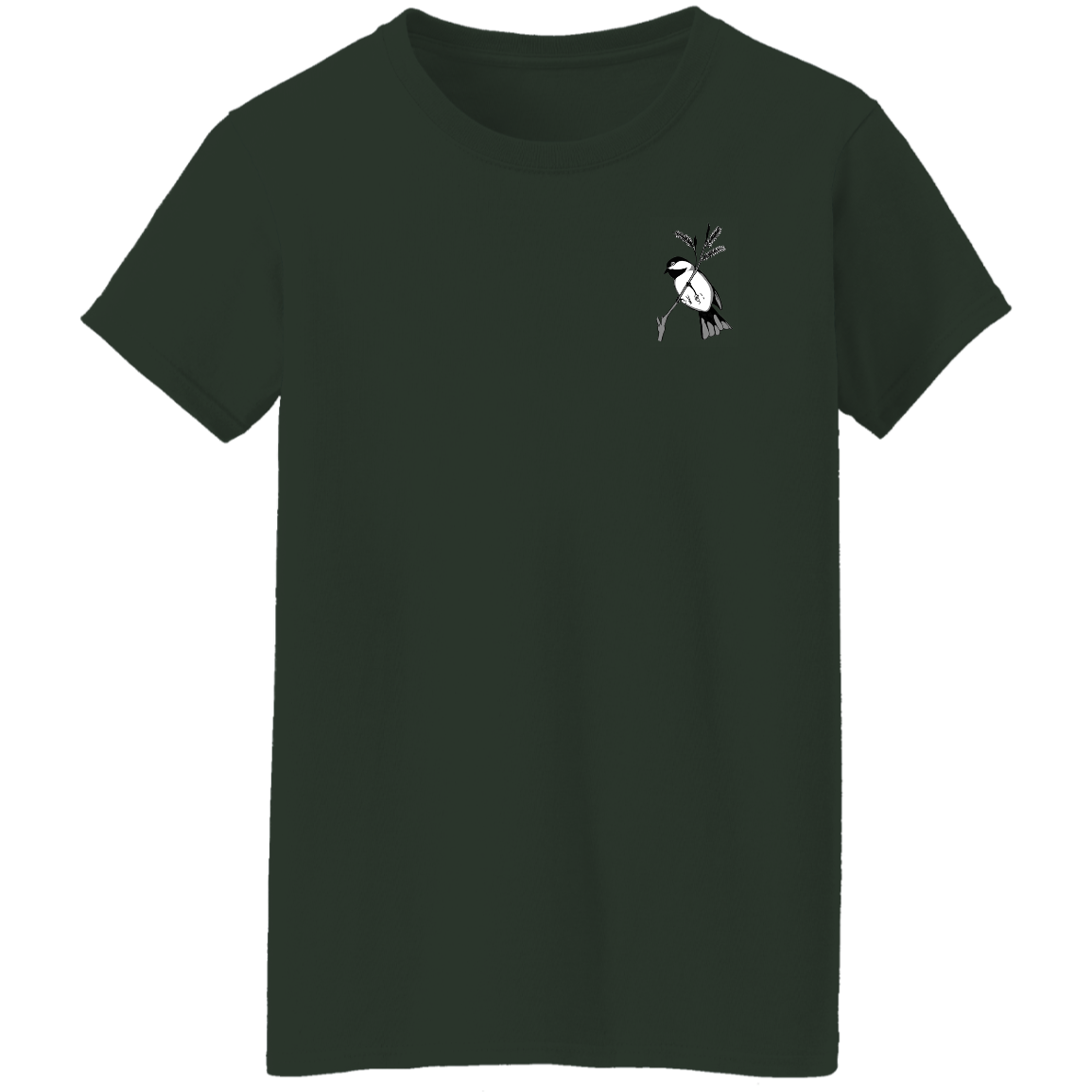 Ladies 5.3 oz. Tee (Multiple sizes/colours) Chickadee 1