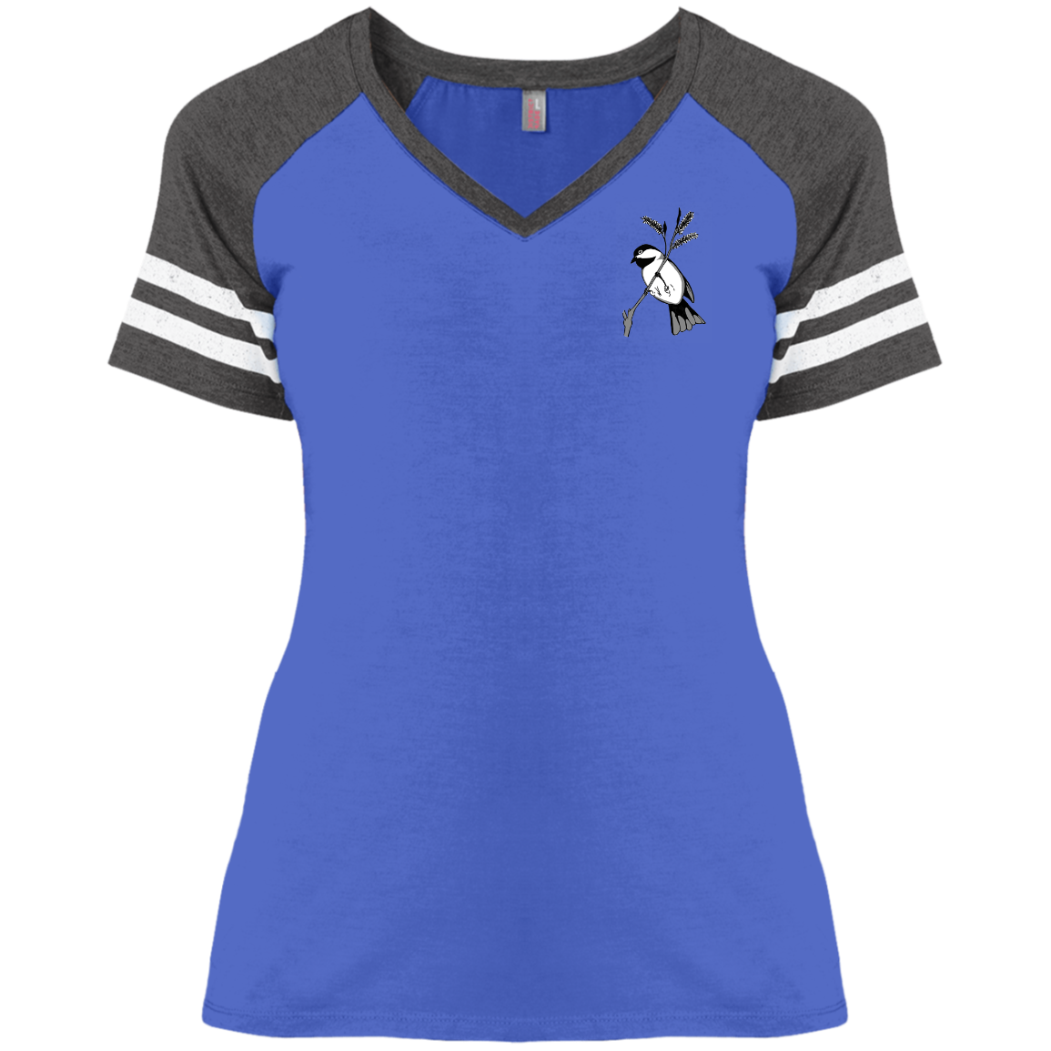 Ladies' Game V-Neck T-Shirt (Multiple Sizes/Colours) Chickadee 1