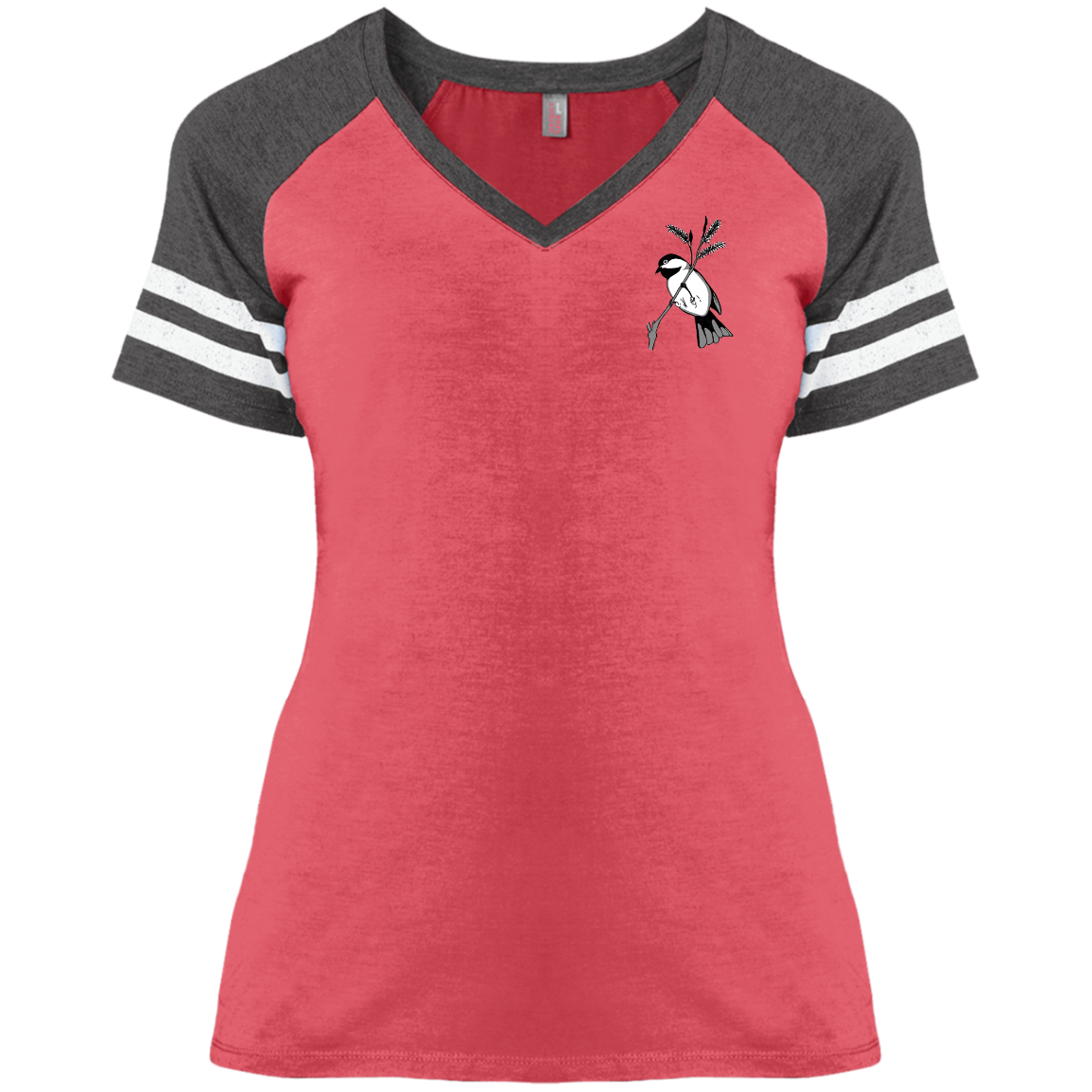 Ladies' Game V-Neck T-Shirt (Multiple Sizes/Colours) Chickadee 1