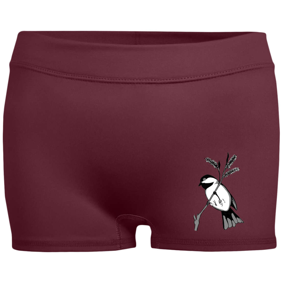 Chickadee Ladies' Fitted Moisture-Wicking 2.5 inch Inseam Shorts