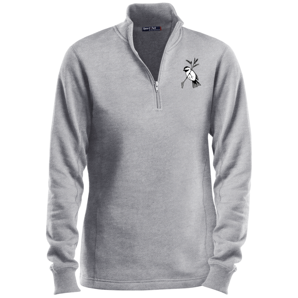 Chickadee Ladies 1/4 Zip Sweatshirt