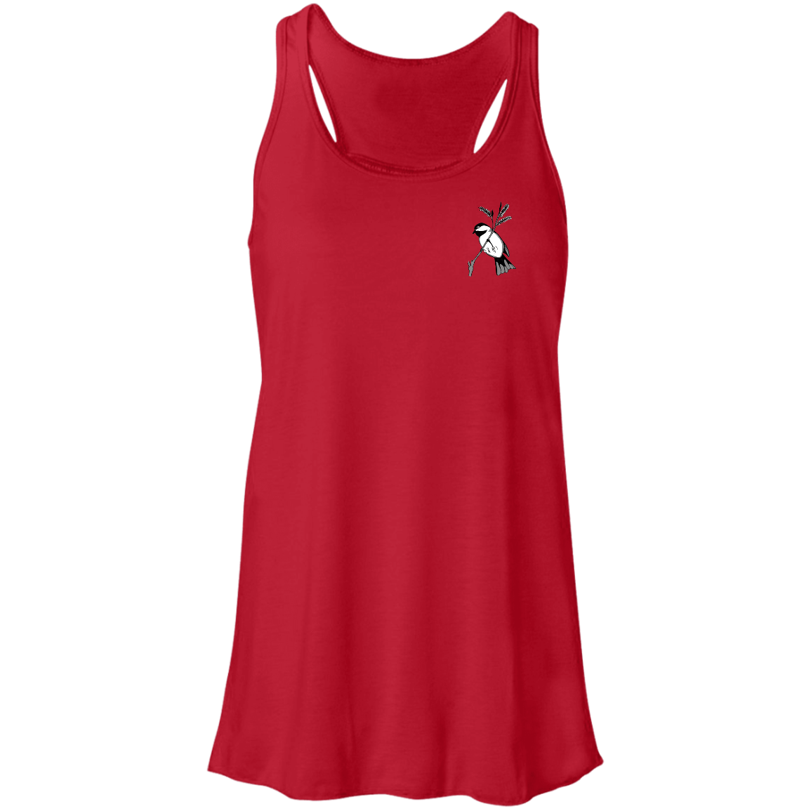 Chickadee Flowy Racerback Tank