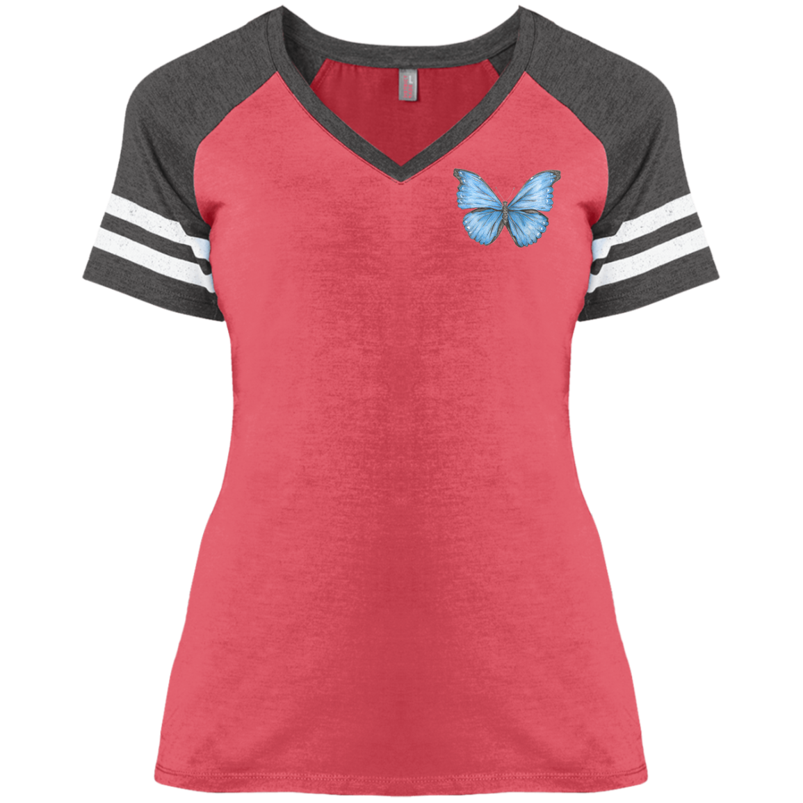 Ladies' Game V-neck T-Shirt (Multiple Sizes/Colours) Chickadee 1