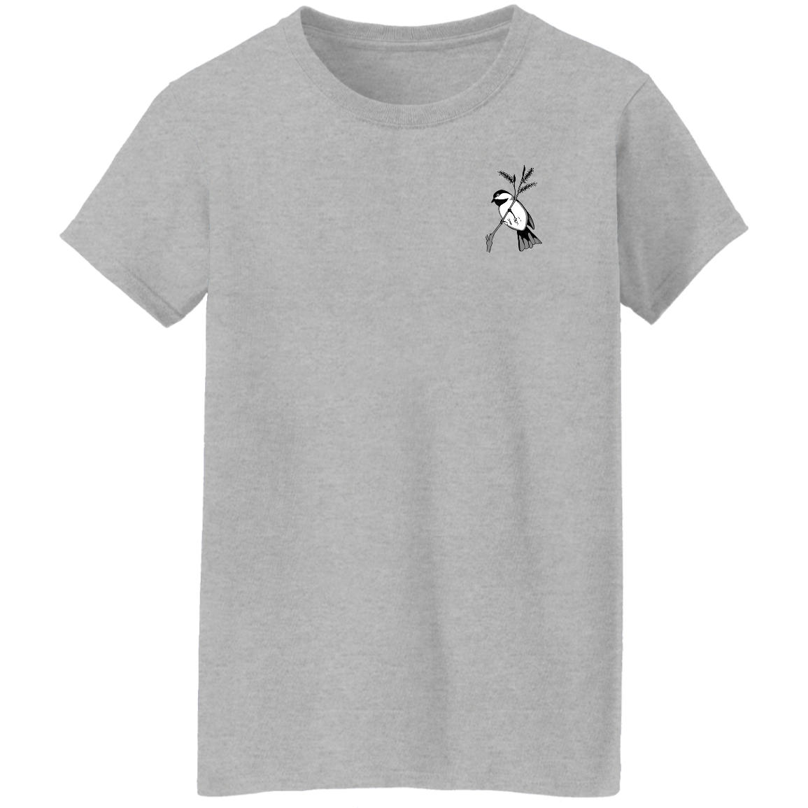 Ladies 5.3 oz. Tee (Multiple sizes/colours) Chickadee 1