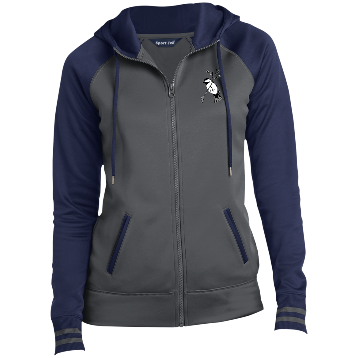 blackcap1png LST236 Veste à capuche zippée Sport-Wick® pour femme