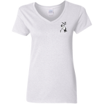 Ladies 5.3 oz. V-Neck T (Multiple Sizes/Colours) Chickadee 1