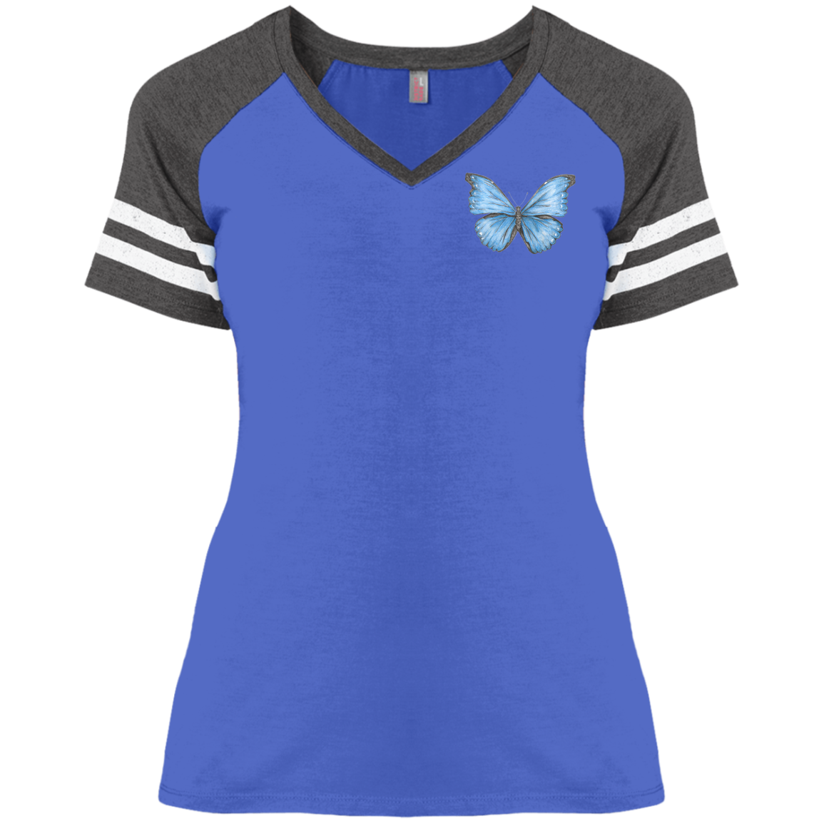 Ladies' Game V-neck T-Shirt (Multiple Sizes/Colours) Chickadee 1