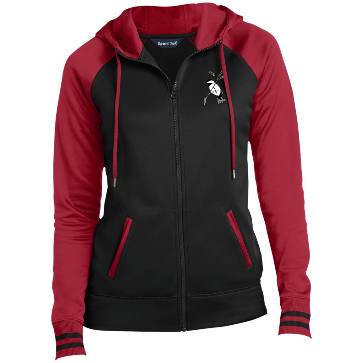 blackcap1png LST236 Veste à capuche zippée Sport-Wick® pour femme