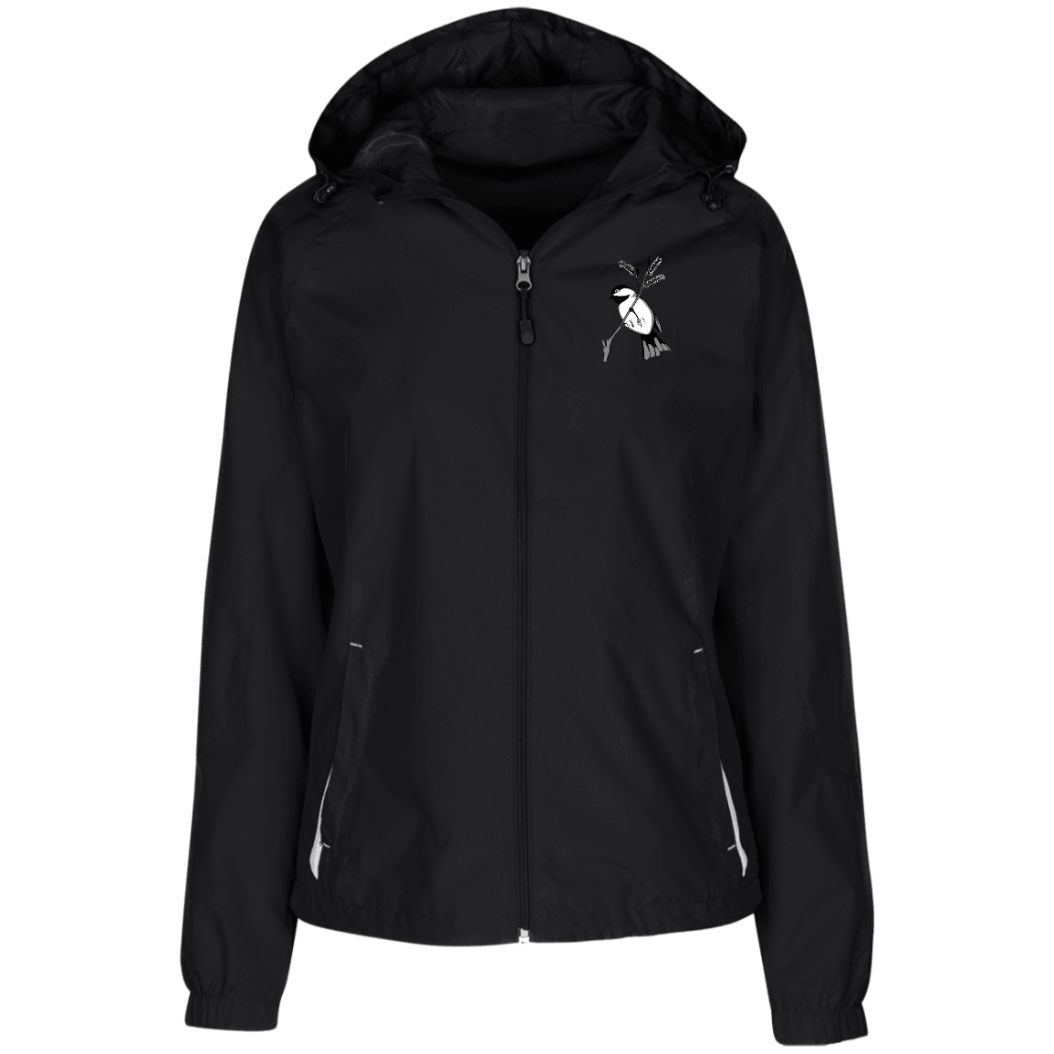 blackcap1png LST76 Coupe-vent à capuche doublé en jersey pour femme